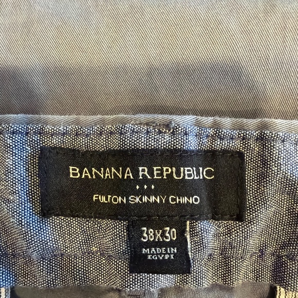 Men’s Banana Republic Fulton Skinny Chinos 38x30 slate - Picture 3 of 3